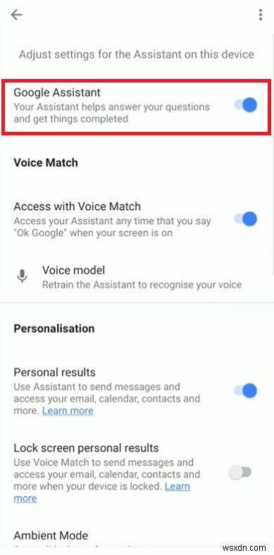 मैं Android पर Google Assistant को कैसे चालू या बंद कर सकता हूँ