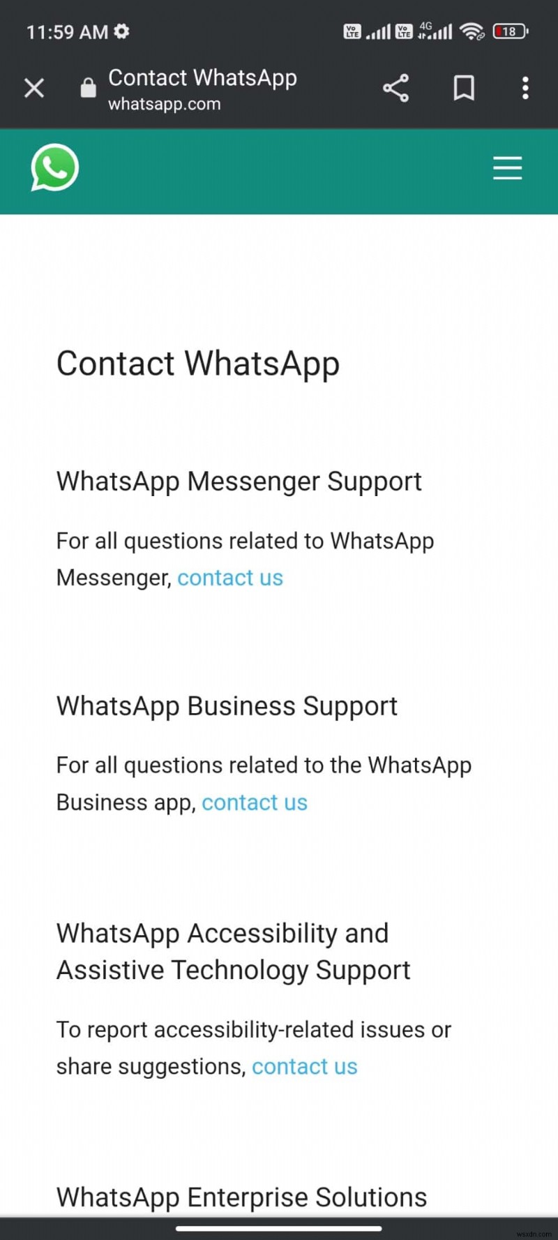 व्हाट्सएप को ठीक करें जो Android पर नहीं दिख रहा है