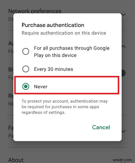 Google Play प्रमाणीकरण को ठीक करें Android पर त्रुटि आवश्यक है