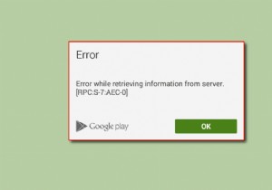 सर्वर RPC से जानकारी प्राप्त करने में त्रुटि को ठीक करें