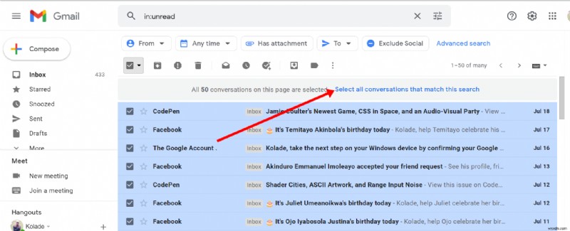 जीमेल में डिलीट ईमेल को बैच कैसे करें - मल्टीपल ईमेल मैसेज को डिलीट करें 
