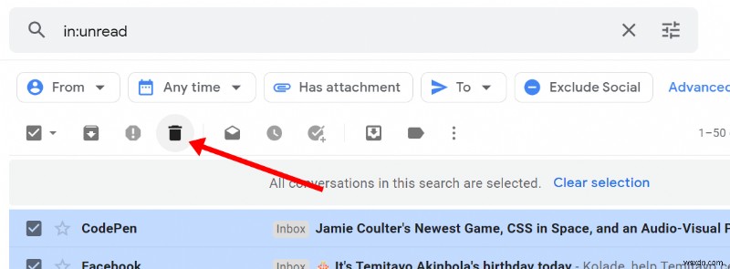 जीमेल में डिलीट ईमेल को बैच कैसे करें - मल्टीपल ईमेल मैसेज को डिलीट करें 