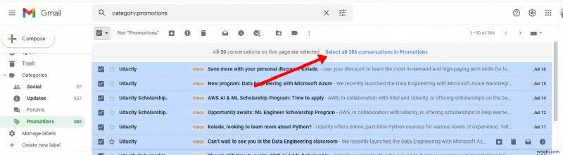 जीमेल में डिलीट ईमेल को बैच कैसे करें - मल्टीपल ईमेल मैसेज को डिलीट करें 