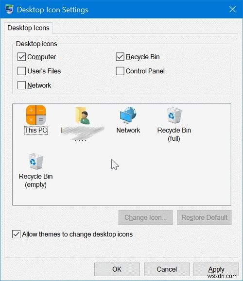 Windows 10 पर डेस्कटॉप आइकन कैसे जोड़ें, बदलें, निकालें और पुनर्स्थापित करें