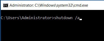 Windows 10 में शटडाउन कमांड की पूरी सूची
