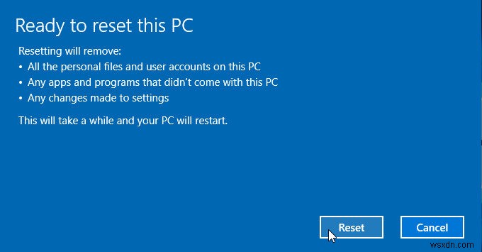 Windows 10 को कैसे रीसेट करें और सब कुछ कैसे हटाएं