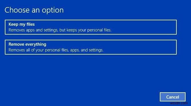 Windows 10 PC को रीसेट करने और व्यक्तिगत फ़ाइलें रखने का एक आसान तरीका