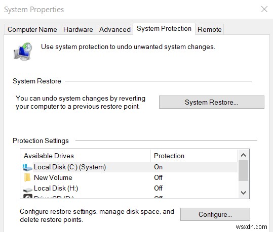 Windows 10 पर सिस्टम पुनर्स्थापना को सक्षम और उपयोग कैसे करें