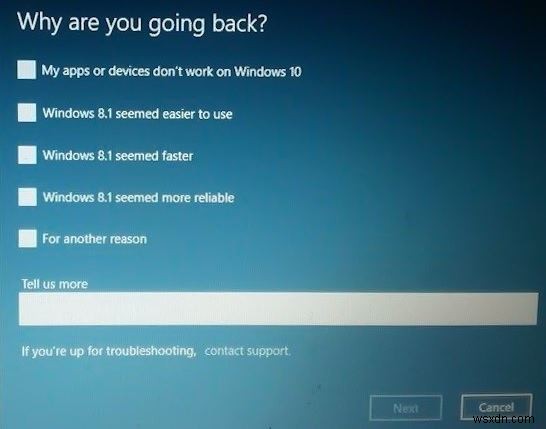 Windows 10 को Windows 8.1 में डाउनग्रेड करने का एक आसान तरीका