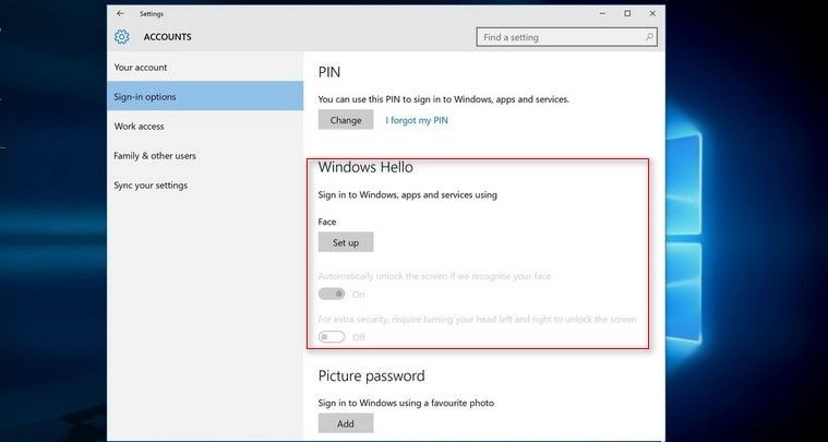Windows 10 हेलो फेशियल रिकॉग्निशन कैसे सेट करें