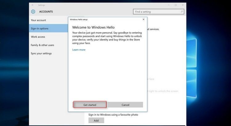 Windows 10 हेलो फेशियल रिकॉग्निशन कैसे सेट करें