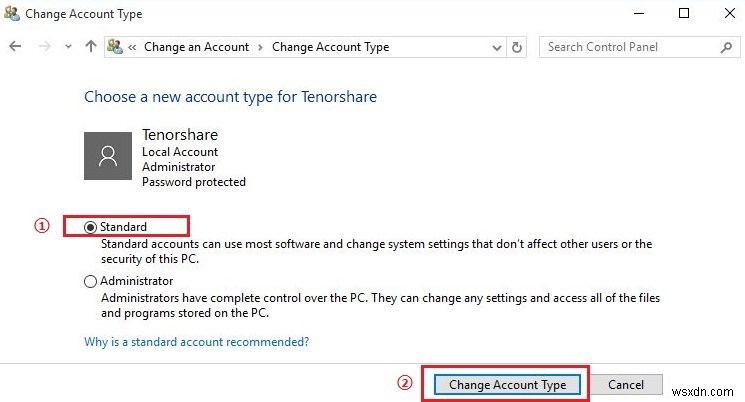 विंडोज 10 में यूजर्स के अकाउंट टाइप को बदलने के 2 तरीके 
