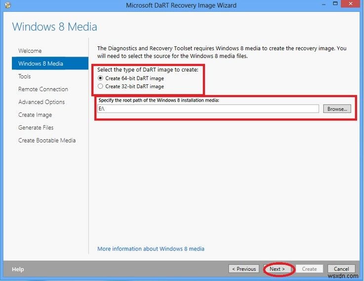 Windows 8.1/8 में ERD कमांडर बूट मीडिया विजार्ड कैसे बनाएं और उपयोग करें