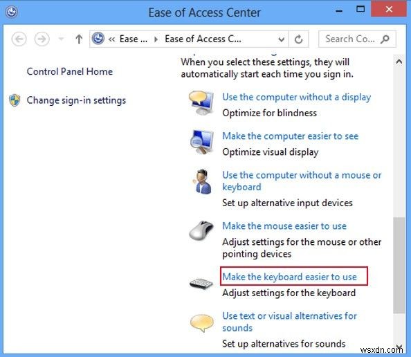 Windows 8 और 7 में फ़िल्टर कुंजियाँ कैसे चालू और बंद करें