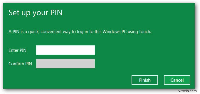 Windows 8 में पिन लॉगऑन कैसे सेट करें