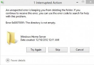 [समस्या को ठीक किया गया] त्रुटि 0x80070091 विंडोज 7 पर निर्देशिका खाली नहीं है
