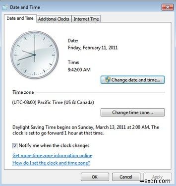 Windows 7 समय बेतरतीब ढंग से बदलता रहता है, इसे कैसे ठीक करें?