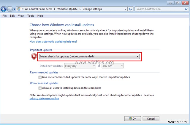 Windows 7/8/8.1 और सर्वर 2008/2012 में Windows अद्यतन समस्याओं को कैसे ठीक करें।