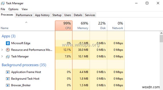 Windows 10 उच्च CPU उपयोग की समस्याओं को कैसे ठीक करें।