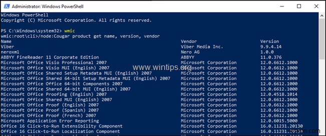 Windows 10, 8.1, 8 में PowerShell से सभी इंस्टॉल किए गए ऐप्स और पैकेज कैसे देखें।