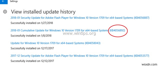 FIX:Windows 10 अपडेट KB4056892 0x800f0845