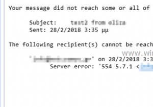 FIX:रिले एक्सेस अस्वीकृत 554 5.7.1 आउटलुक में त्रुटि (समाधान)