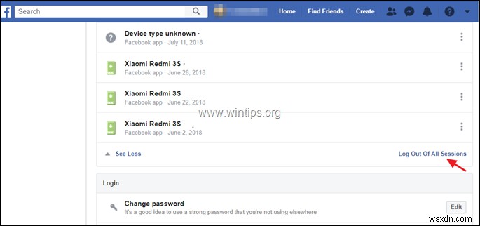 फेसबुक डिवाइसेज को दूसरे पीसी से कैसे लॉगआउट करें।