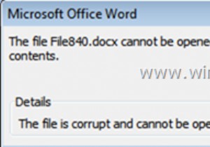 FIX:Word फ़ाइल दूषित है और उसे खोला नहीं जा सकता (क्षतिग्रस्त Word फ़ाइल पुनर्प्राप्त करें) 