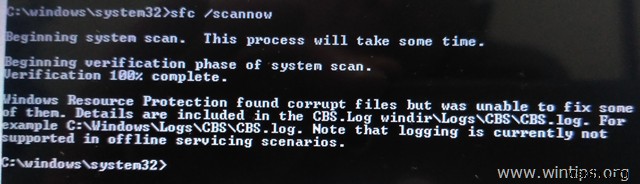 फिक्स विंडोज रिसोर्स प्रोटेक्शन को भ्रष्ट फाइलें मिलीं, लेकिन इसे ठीक करने में असमर्थ था (विंडोज 10/8/7) 