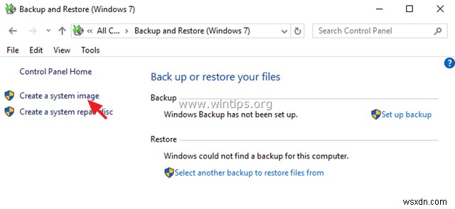 विंडोज 10, 8 या 7 ओएस में सिस्टम इमेज बैकअप कैसे बनाएं। 