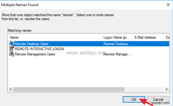 FIX:दूरस्थ रूप से साइन इन करने के लिए, आपको दूरस्थ डेस्कटॉप सेवाओं के माध्यम से साइन इन करने का अधिकार चाहिए - सर्वर 2016 (समाधान) 