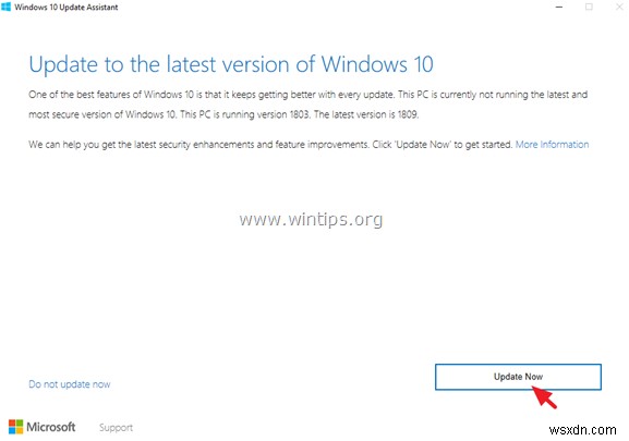 FIX:Windows 10 Update 1809 इंस्टाल होने में विफल (समाधान)