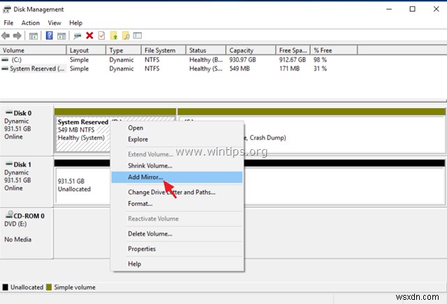 Windows 10 (लीगेसी या UEFI) पर बूट हार्ड ड्राइव को मिरर कैसे करें