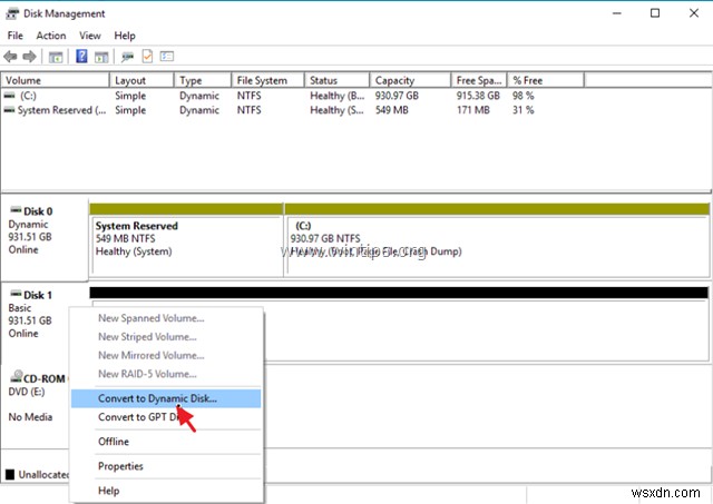 Windows 10 (लीगेसी या UEFI) पर बूट हार्ड ड्राइव को मिरर कैसे करें