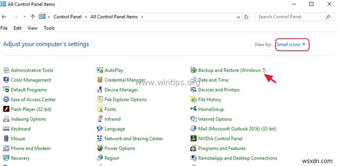 Windows 10, 8 या 7 OS में सिस्टम इमेज बैकअप को कैसे पुनर्स्थापित करें।