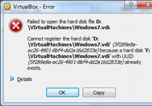 FIX:VirtualBox हार्ड डिस्क फ़ाइल को खोलने में विफल। वर्चुअल हार्ड डिस्क को पंजीकृत नहीं कर सकता क्योंकि समान UUID वाली डिस्क पहले से मौजूद है।(समाधान)