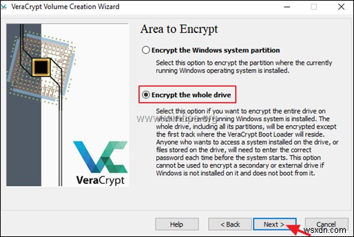 डिस्क C को कैसे एन्क्रिप्ट करें:विंडोज़ में VeraCrypt के साथ (सभी संस्करण)।