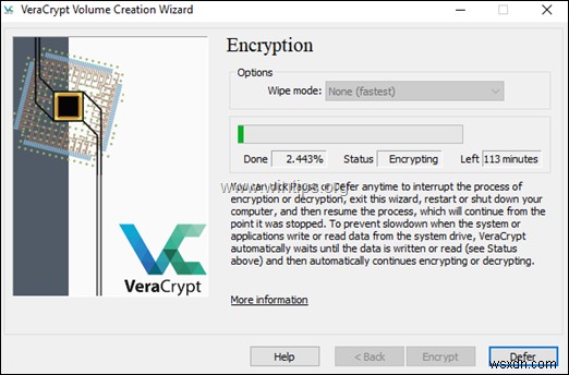 डिस्क C को कैसे एन्क्रिप्ट करें:विंडोज़ में VeraCrypt के साथ (सभी संस्करण)।