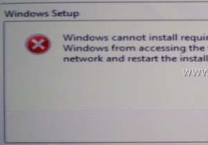 फिक्स:विंडोज 10 इंस्टालेशन एरर 0x80070006। Windows आवश्यक फ़ाइलें स्थापित नहीं कर सकता।