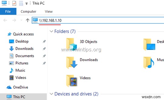 Windows 10 में फ़ाइलें कैसे साझा करें।