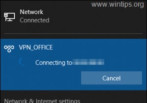 FIX:Windows 10 VPN सिस्टम ट्रे से कनेक्ट नहीं होता है लेकिन यह नेटवर्क सेटिंग्स से कनेक्ट होता है।