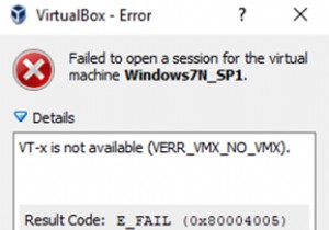 FIX:वर्चुअलबॉक्स त्रुटि VT-x विंडोज 10 में उपलब्ध नहीं है (समाधान)