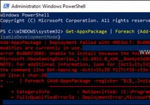FIX:Microsoft.XboxGamingOverlay परिनियोजन HRESULT 0x80073D02 (समाधान) के साथ विफल हुआ