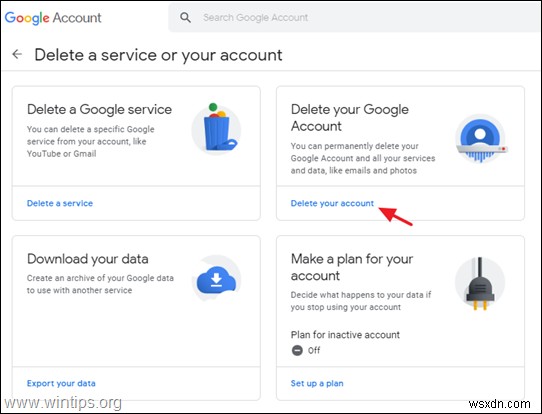 Google खाते को स्थायी रूप से कैसे हटाएं।