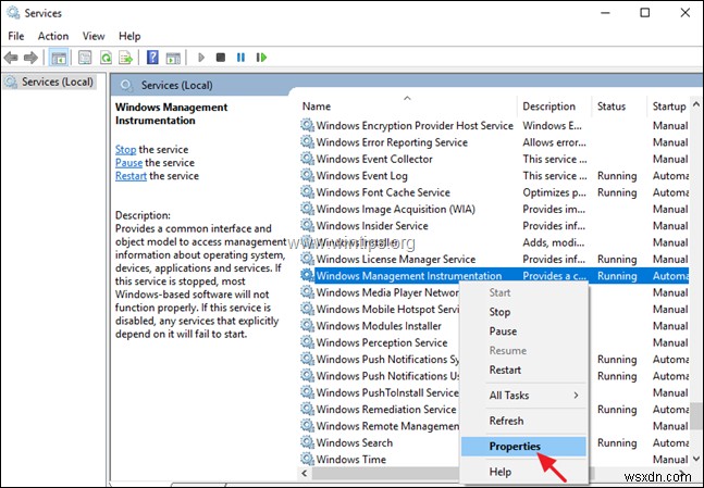 FIX:WMI प्रदाता Windows 10/8/7 OS पर उच्च CPU उपयोग को होस्ट करता है (समाधान)