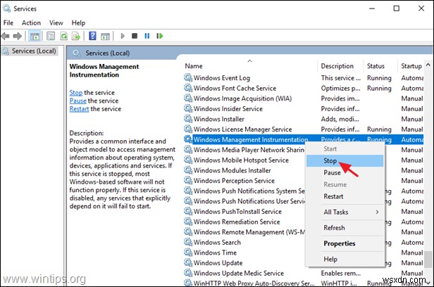 FIX:WMI प्रदाता Windows 10/8/7 OS पर उच्च CPU उपयोग को होस्ट करता है (समाधान)