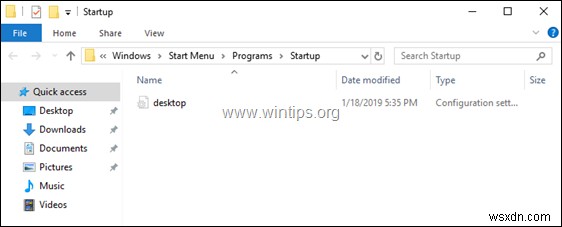 Windows 10 OS में स्टार्टअप फोल्डर कैसे खोजें।