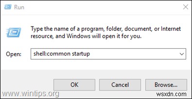 Windows 10 OS में स्टार्टअप फोल्डर कैसे खोजें।