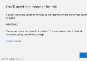 FIX:Microsoft Store त्रुटि 0x800704cf - ऐसा नहीं लगता कि आप इंटरनेट से कनेक्टेड हैं। (समाधान)