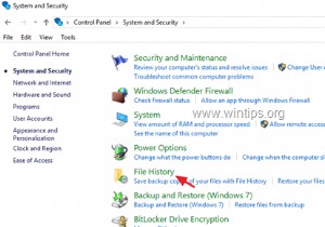 फ़ाइल इतिहास में भिन्न ड्राइव का उपयोग कैसे करें।